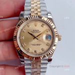 Noob Factory Replica Rolex Datejust Watches For Men With Gold And Silver Jubilee Bracelet 